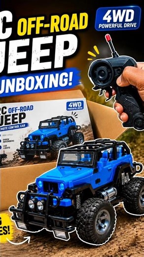 Rc Jeep toy unboxing & testing|remote control toy unboxing #shorts #unboxing #toy