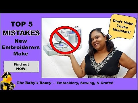 Top 5 mistakes new embroiderers make! Don't make these errors! A collaboration with Kandia!