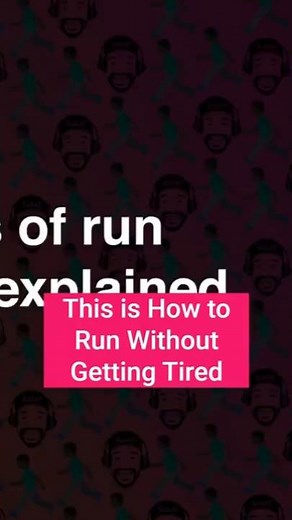 This is How to Run Without Getting Tired