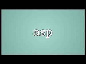 Asp Meaning