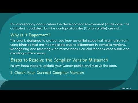 Resolving the CMake Error due to Compiler Version Mismatch in Conan on MacOS