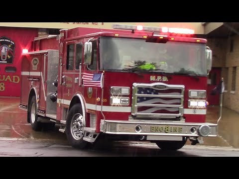 *ELECTRIC FIRE ENGINE* Madison Fire Dept. NEW Engine 8 & Medic 8 Responding *PIERCE VOLTERRA*