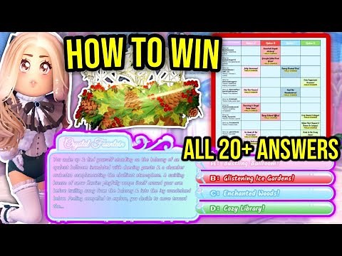 HOW TO GET THE NEW GLITTER FROST HALO 2025 IN ROYALE HIGH! ALL 20+ ANSWERS & STORIES! *EASY*