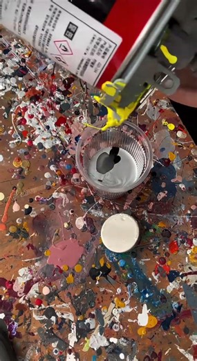 Matching a Car Paint Color Using Only a Small Sample#carpaint #colormatching #paintmixing #autobody