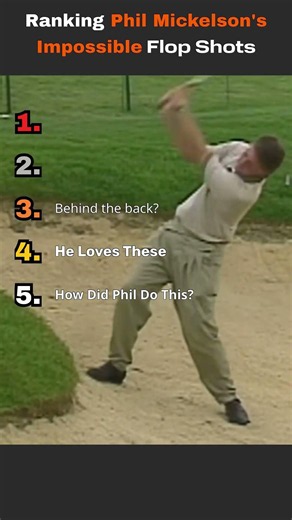 Ranking Phil Mickelsons Impossible Flop Shots #golf #golfshorts #golfer #philmickelson #flopshot