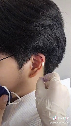 Male Piercing Ideas: Lobe and Helix Combo for Men