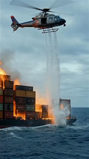 container ship rescue #ai video #viral #yutubeshorts #viralvideo