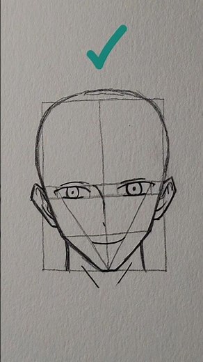 how to draw anime head easy process 🙏🏻🫡