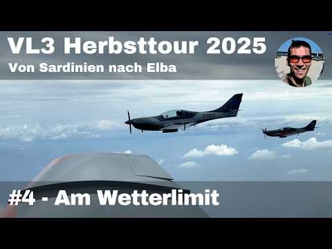 VL3 Tour 2025 #4 - At the weather limit - from Sardinia to Elba with 3 ultralight aircraft in for...