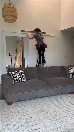 $30 barn door hardware kit from Amazon