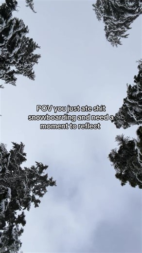 Snowboarding Reflection After a Tough Fall