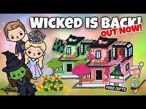 Toca Boca x Wicked NEW UPDATE! 😱 Unlocking all Items + FREE Gifts for Elphaba and Glinda 🎁