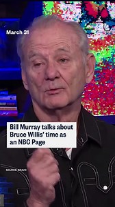 13M views · 269K reactions | Bill Murray talks about Bruce Willis' time as an NBC Page. | NBC News | Facebook
