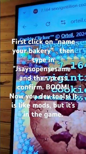 How to get dev tools in Cookie clicker (Without mods)