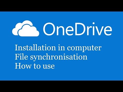 How to install and use OneDrive in computer and mobile | One drive tutorial