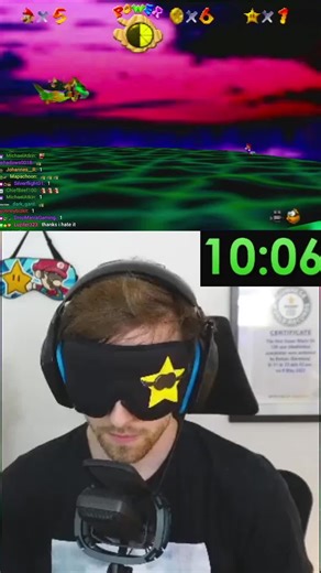 Bubzia gets 1 Star WORLD RECORD #sm64 #speedrun #throwback #skill #highlights #worldrecord #gaming