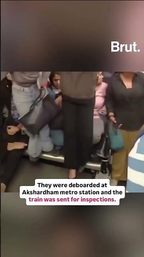 These Delhi Metro commuters panicked over a suspected snake in the coach.