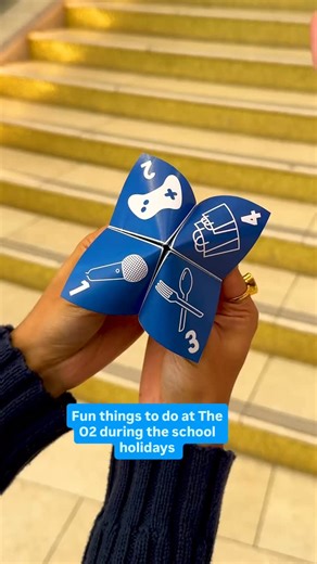 Who remembers making these at school? 👀 Our paper fortune teller led the way with today’s activities - fun climbs at @clipnclimb.at.theo2, crispy bites at @thunderbirdckn, and collectible finds at Pop Mart Robo Shop. 🎉 This is how the school holidays are done. Send this to the squad for the ultimate day out at The O2. 🔮 #TheO2 #FamilyDayOut #SchoolHoliday #ThingsToDoInLondon | Outlet Shopping at The O2