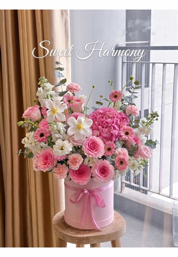 Cylinder box tone hồng dịu keo vô cùng ✨#petiflowerstudio #fyp #viralvideo #foryou #xuhuong