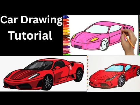 Realistic Car Drawing With Pencil|Easy Step by Step Car Drawing For Beginners|