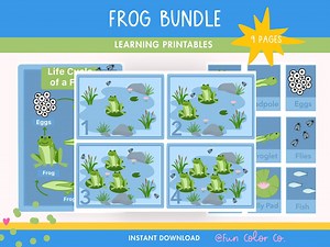 FROG Unit Study, Life Cycle, Anatomy, Nature Study, Science, Handwriting, Homeschool, Montessori, INSTANT DOWNLOAD - Etsy Canada
