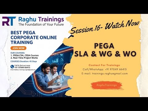 Pega SLA & WO & WG | Pega Trainings | PEGA CSA | PEGA CSSA | Pega Tutorials for Beginners | Pega JOB