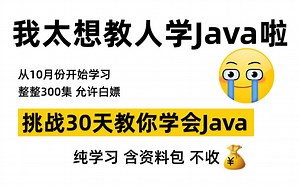 2023最新版Java基础300集全套教程，真的很用心教人学Java，深耕11年！学不会退出编程界！零基础入门Java