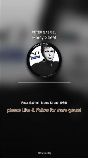 🎵 Peter Gabriel - Mercy Street 1986 | Turn it up and let it take you back ⏪🔊 #Shorts
