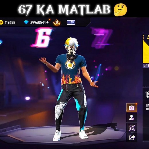 67 KA MATLAB KYA HAI ☠️ #freefire #foryou #gaming