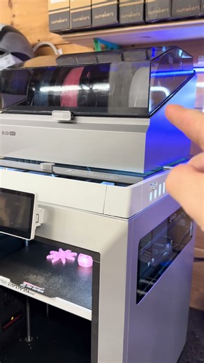 The Qidi Box has arrived!! It’s all hooked up and printing very well! 🔥🌈 #3dprinting #3d #qidi