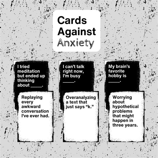 Cards Against Anxiety – A Printable Mental Health Card Game - Etsy