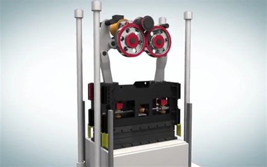 3D结构动画演示国外伺服冲床，你们赶紧瞧瞧