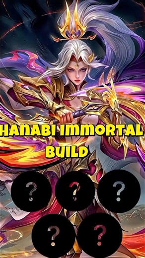 This HANABI Build Makes You IMMORTAL 🤯 #MLBB