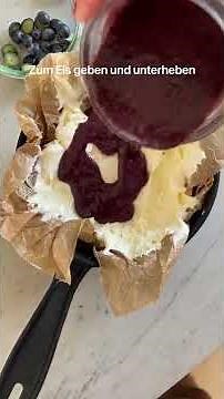 Heidelbeer Mascarpone Eis mit oder ohne Eismaschine