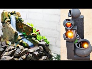 DIY Amazing Beautiful Top 2 Indoor Waterfall Fountains | How to Make Indoor Waterfall Fountains