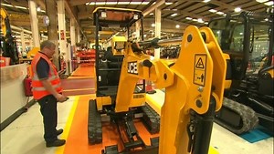 68K views · 418 reactions | The Staffordshire-based digger maker, JCB, has gone into full production of its first battery-powered vehicle. The mini excavator can be charged using domestic electricity supply | BBC Birmingham | Facebook