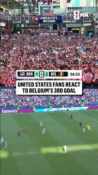 USA fans are stunned after Belgium finds a third