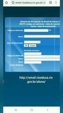 DESCOBRIR EMAIL RIOEDUCA E SENHA