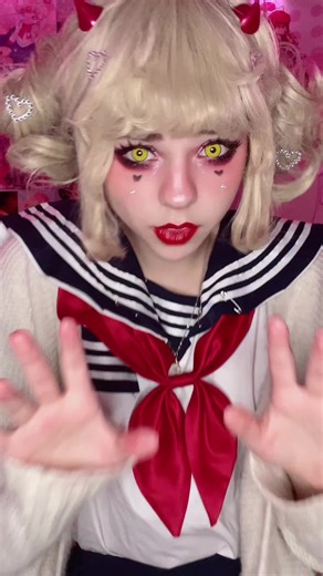 I love this song sm #himikotoga #himikotogacosplay #togacosplay #toga #togacos #mha #myheroacademia #myheroacademiacosplay #mhacosplay #cosplay #cosplayer #yandere #cosplaying #anime #animecosplay #makeup #contacts #togamakeup #togawig