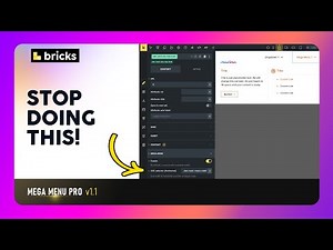 Bricks Mega Menu Pro: Effortlessly Adjust Dropdown Size & Alignment 🎯✨