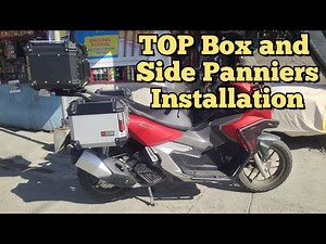 SEC 18L Side Panniers and 45L Top Box Installation on may Honda ADV 160 at Kryts-Legarda