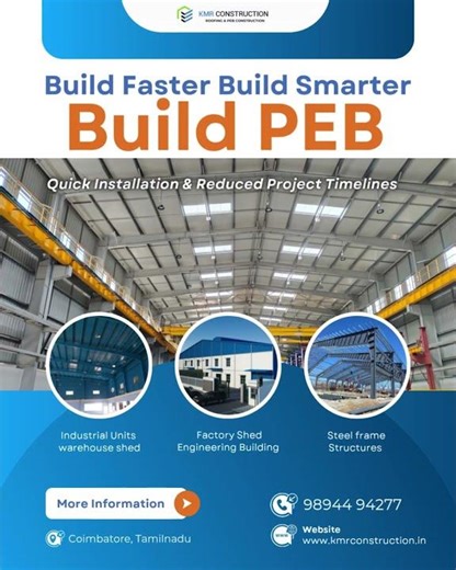 Steel Structure Building In India #peb #warehouses