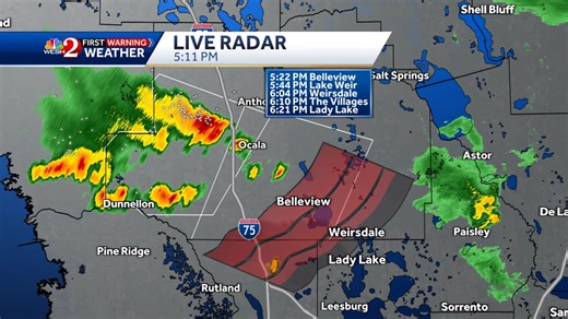 77K views · 178 reactions | Strong storms are building in on #Ocala and headed towards #Belleview and #Weirsdale. Plenty of lighting and gusty winds with this storm. #weshwx | Tony Mainolfi, WESH | Facebook