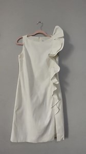 RED Valentino Ruffled Side-Detail Sleeveless Dress – Italian Designer Cocktail Dress