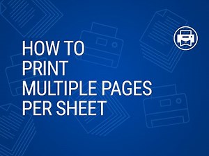How to print multiple pages per sheet
