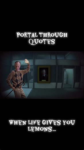 In the 1980’s, Cave Johnson attempted to bring Apetutre back from the brink of bankruptcy by buying over $70,000,000 worth of moon rocks to turn into Conversion Gel. Around this time, he was also put in charge of making Mercury infused shower curtains. Cave became sick from his various bad choices. This lead to him believing time was flowing backwards and that a three tier restoration plan could save Aperture. #halflife2 #memes #gaming #fypシ #portal