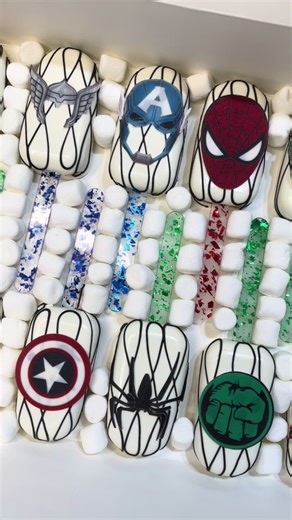 Marvel theme cakesicles using my precut edible images 😍 | cake