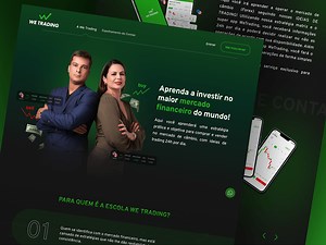 Trading Company Landing Page - UI Design - Maria Rabelo