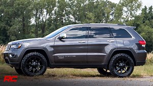 22K views · 166 reactions | 2018 Jeep Grand Cherokee WK2 Rough Country 2.5-inch Suspension Lift Kit KMC Wheels KM651 Slide 20x8.5-inch Wheels with +38mm Offset and 6.25-inch Backspacing Nitto Ridge Grappler 33x11.50R20 Tires Get yours at: https://www.roughcountry.com/jeep-suspension-lift-kit-60300.html | Rough Country | Facebook