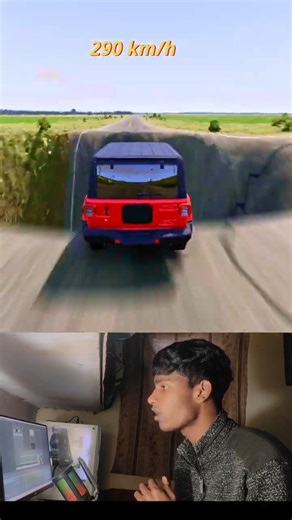 Full Speed Thar vs Huge Pit 😱 #shorts #gta5